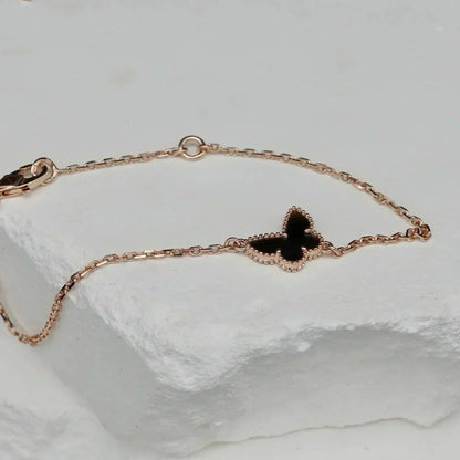 [VCA]BUTTERFLY ONYX  BUTTERFLY BRACELET