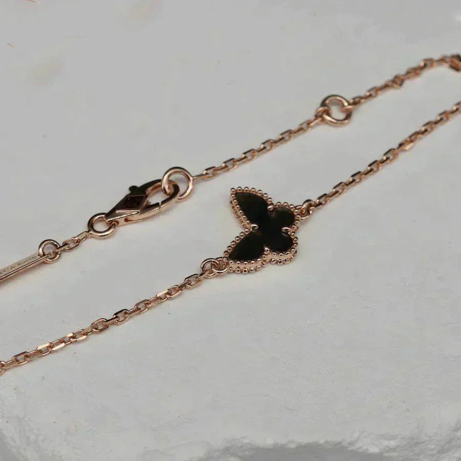 [VCA]BUTTERFLY ONYX  BUTTERFLY BRACELET