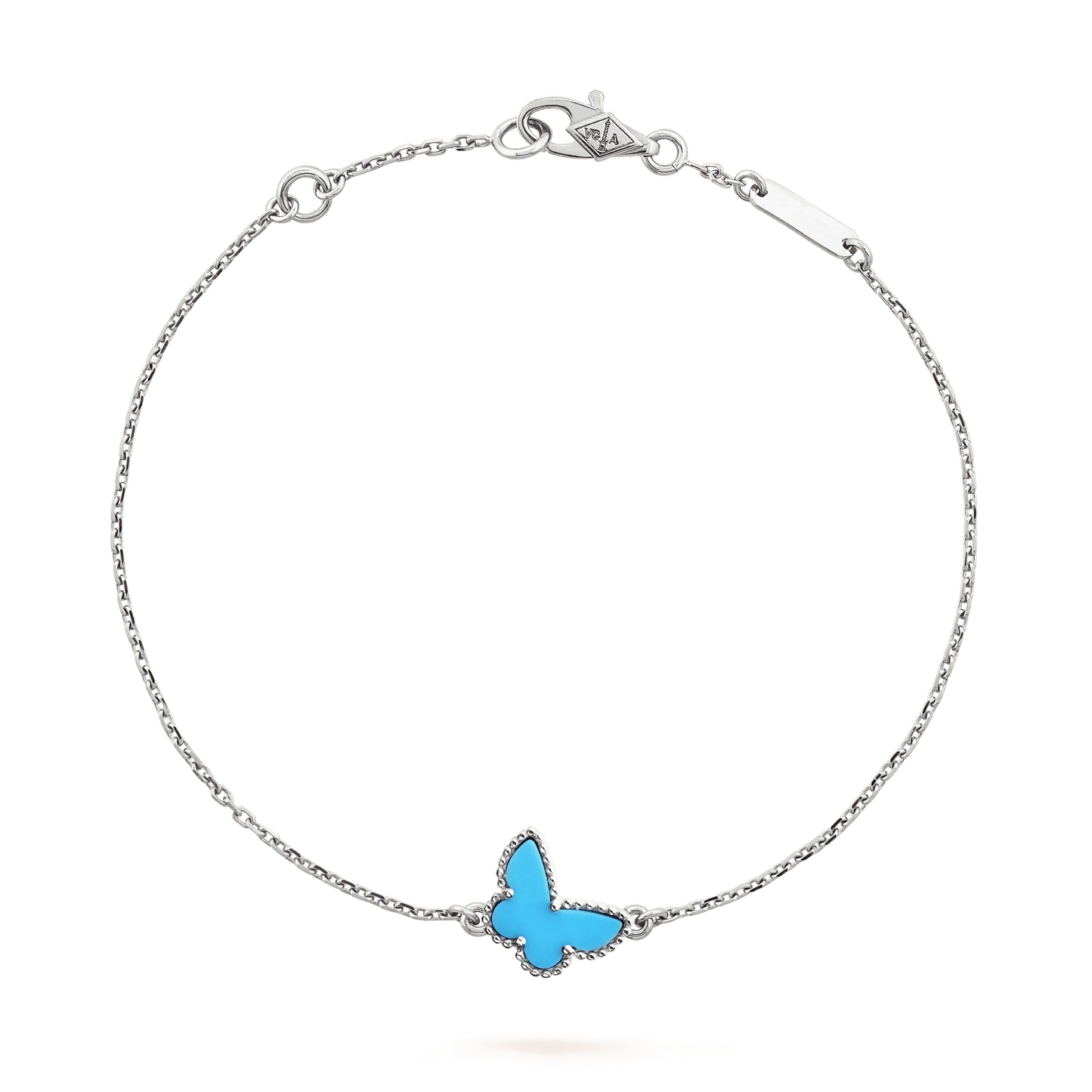 [VCA]BUTTERFLY TURQUOISE BUTTERFLY BRACELET SILVER