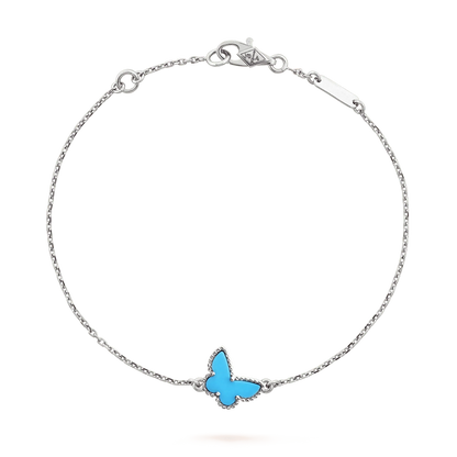 [VCA]BUTTERFLY TURQUOISE BUTTERFLY BRACELET SILVER