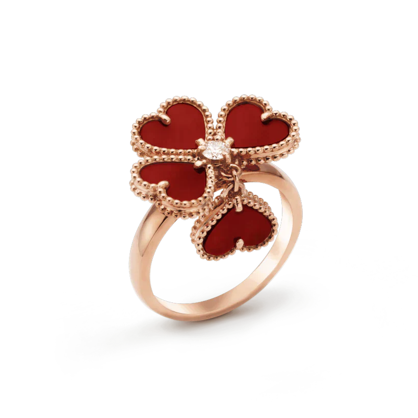 [VCA]SWEET CLOVER CARNELIAN RING