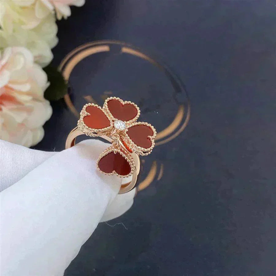 [VCA]SWEET CLOVER CARNELIAN RING