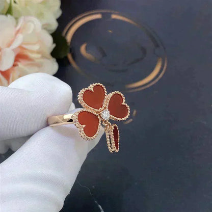 [VCA]SWEET CLOVER CARNELIAN RING