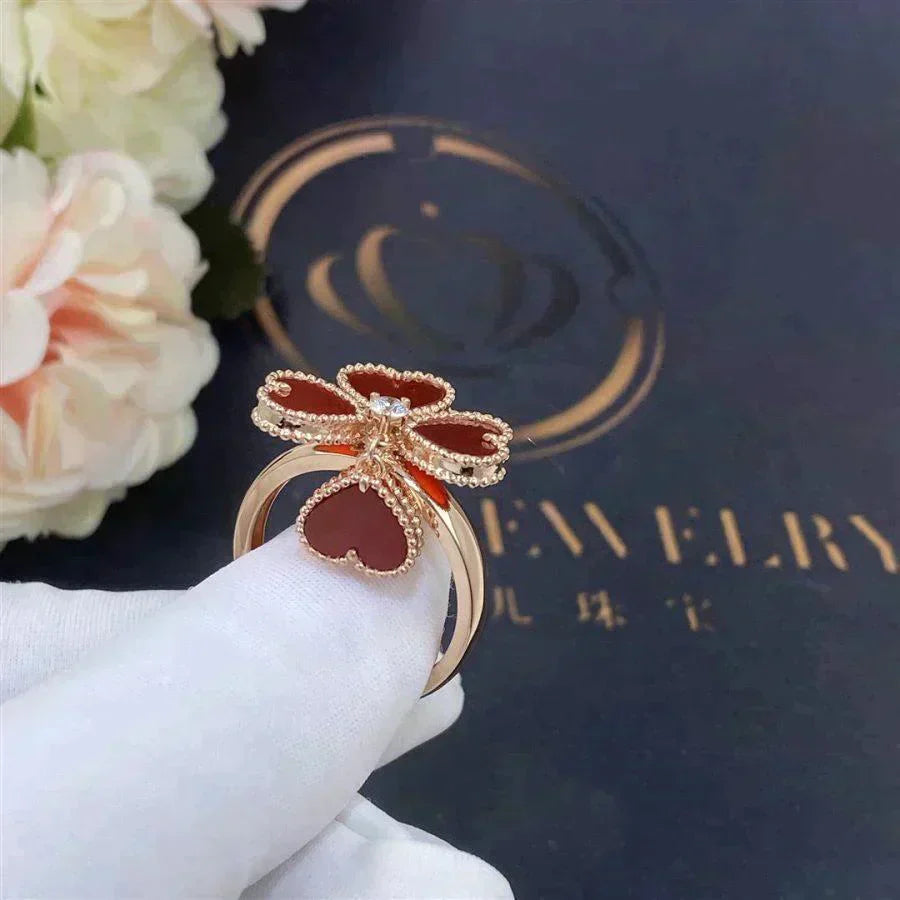 [VCA]SWEET CLOVER CARNELIAN RING