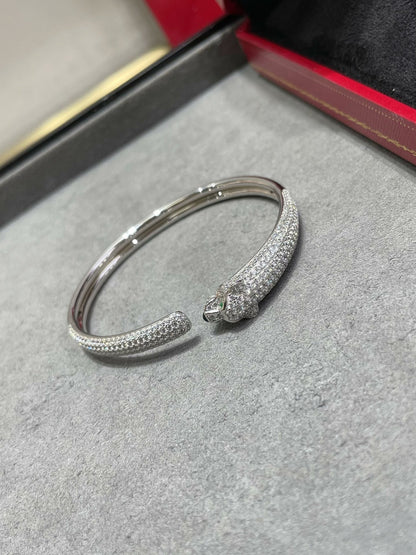 [CAT]PANTHERE FULL DIAMOND OPEN BRACELET