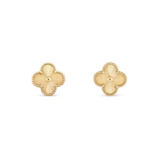 [VCA]CLOVER MEDIUM 1 MOTIFS LASER EARRINGS