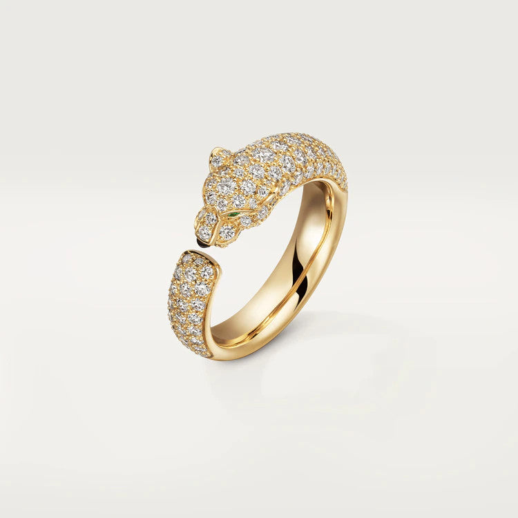 [CAT]PANTHERE PINK GOLD DIAMOND RING