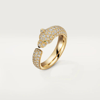 [CAT]PANTHERE PINK GOLD DIAMOND RING