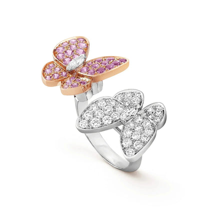 [VCA]TWIN BUTTERFLY DIAMOND RING