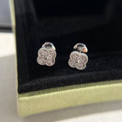 [VCA]CLOVER MINI DIAMOND STUD EARRINGS