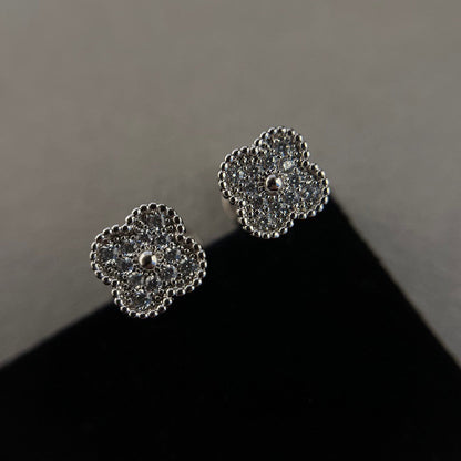 [VCA]CLOVER MINI DIAMOND STUD EARRINGS