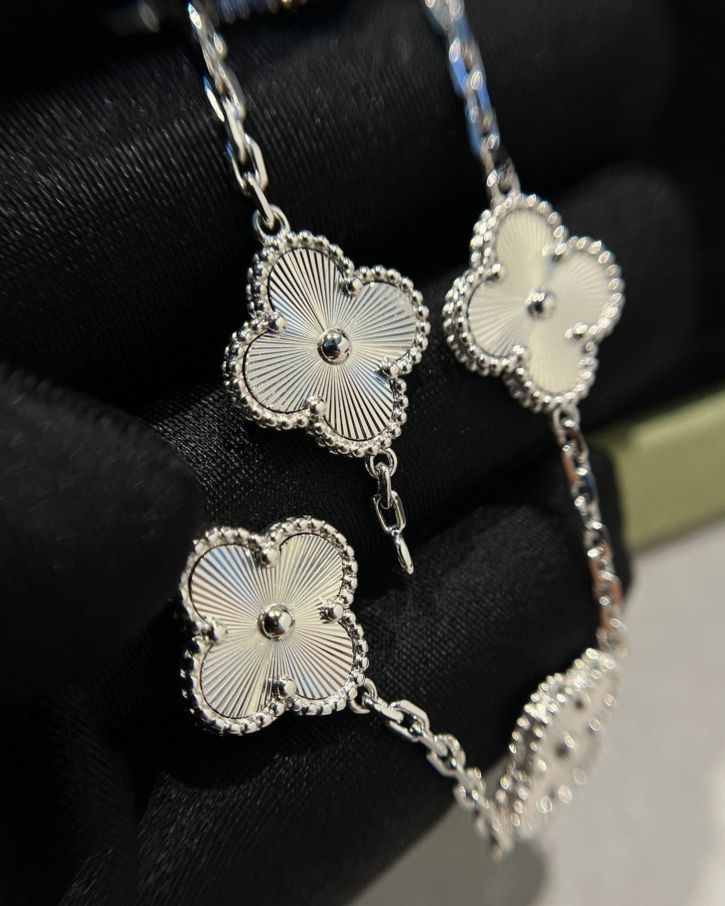 [VCA]CLOVER SILVER 5 MOTIFS BRACELET